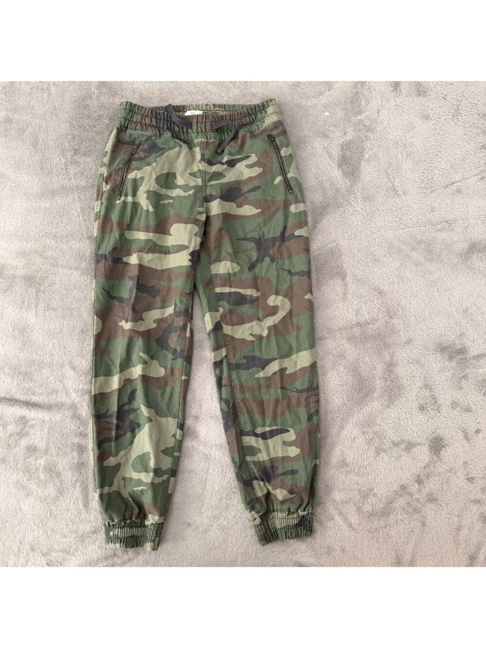 TNA Aritzia Green Camo Jogger Pants Womens XS Utility Twill Cotton